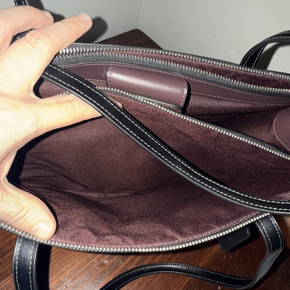 Coach NINA CARRYALL New Black Leather - Picture 10 of 10